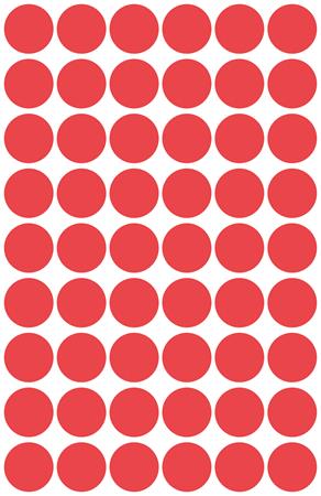 Etikett, 12 mm, kör, AVERY ZWECKFORM, piros, 270 etikett/csomag